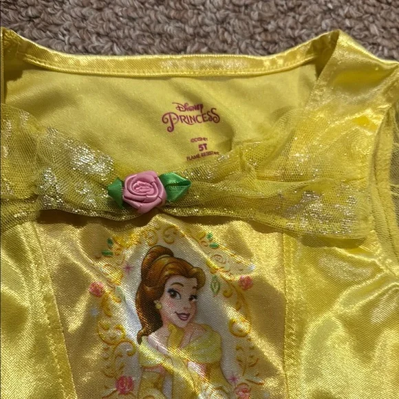 Disney Princess Belle Kids Costume - Yellow - Picture 7 of 7